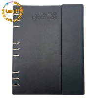 Agenda d'affaires personnalisé avec logo 2027, format A4 A5, en cuir PU, spirale, journal anglais pour cadeaux de bureau