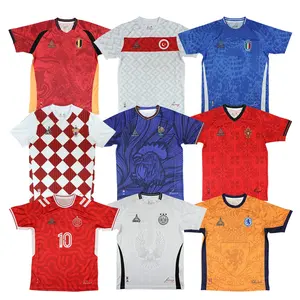 2024 HEALY Sports Football Shirts Custom Sublimation Retro Soccer Jersey T-shirt Men Maillot De Football Uniform