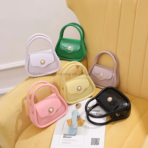 Candy Color New Cheap Jelly Bag Mini Custom PVC <b>Handbag</b> for Girl Mini Bags Women <b>Handbags</b> Ladies Tanjing - Product Image 2