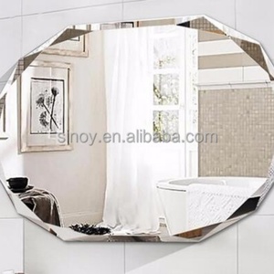 Hot Sale Silver Beveled <b>Mirror</b> 4mm Diamond Cut Edge Oval Glass Versatile <b>Mirrors</b> - Product Image 2