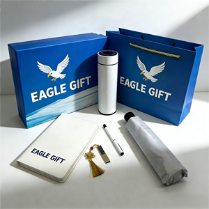 High Quality Corporate Promotional Stainless Steel 5-Piece <b>Pen</b> Notebook USB Umbrella Mug Gift Set Custom Logo for Event Trade - Product Image 2