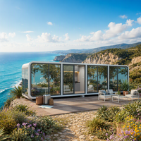 Cabane préfabriquée économique et populaire, type Apple, facile à construire, portable, 20 pieds, 40 pieds, bureau modulaire insonorisé, maison conteneur
