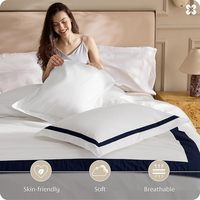 Juego de Sábanas King Size de Algodón Egipcio Orgánico Moderno de 300 Hilos, 2 Fundas de Almohada, Sábana Ajustable de Lujo para Hotel con Bolsillos Profundos, Diseño Floral Jacquard