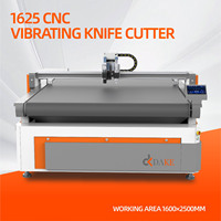 Dake 1625 CNC PLC Oscillerende Messen Snijmachine Golfkarton Vouwmachine Stansloze Snijplotter Verpakkingsdoos Sample