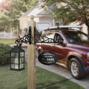 JH-Mech 14in Bird Feeder Wall Hanger Decor Outdoor Plant <strong>Bracket</strong> Metal Wall Hook for <strong>Hanging</strong> Sign <strong>Bracket</strong> - Product Image 3