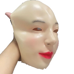 Masque de fête en latex effrayant et effrayant de haute qualité pour femmes, masque de visage réaliste pour blague, 18 ans et plus, masque de fête pour le visage - Product Image 4
