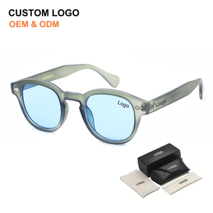 New Fashion Round Frame Luxury Sunglasses Custom Logo Polarized Classic Designer Women Men Shades Sun Glasses With High Quality - Product Image 1