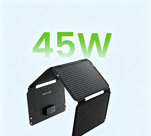 Chargeur <span class=keywords><strong>solaire</strong></span> pliable avec double port USB-C/USB-A (5W) pour le camping, la randonnée et la randonnée pédestre - Téléphones et batterie externe - Product Image 1