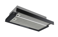 Campana Extractora Eléctrica Jilu de 150 CFM para Debajo del Gabinete, con Filtro de Aluminio y Deflector de Hierro Frío, Ventilada, para Uso Comercial y Doméstico, 245W, Negra