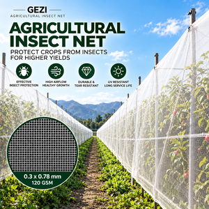<span class=keywords><strong>Malla</strong></span> Agrícola Resistente a los Rayos UV, <span class=keywords><strong>Malla</strong></span> de 40 Ojales para Invernadero, Red de Protección Contra Insectos y Plagas para Cultivos y Árboles Frutales - Product Image 3