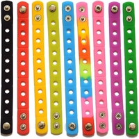 Braccialetti in Silicone Morbido Braccialetti Accessorio Fasce per Croc Fascini del Pattino Capretti Dei Regali Del Partito, braccialetto In Silicone con foro