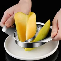 Edelstahl Obst Mango Core Samen entferner Peel Knife Chopper Cutter Pitter Küchen werkzeug Gemüse Splitter Küchen zubehör