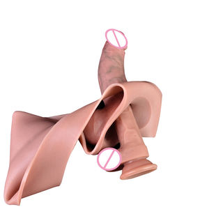 Dildo <span class=keywords><strong>Strap</strong></span>-on Realistis untuk Pria, Celana Pembesar <span class=keywords><strong>Penis</strong></span> dengan Bahan Silikon - Product Image 3