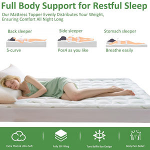 Бамбуковый матрас Twin Size ультра мягкая охлаждающая подушка дышащий вискоза коврик для кровати для дома больницы, постельное белье машинная стирка - Product Image 6