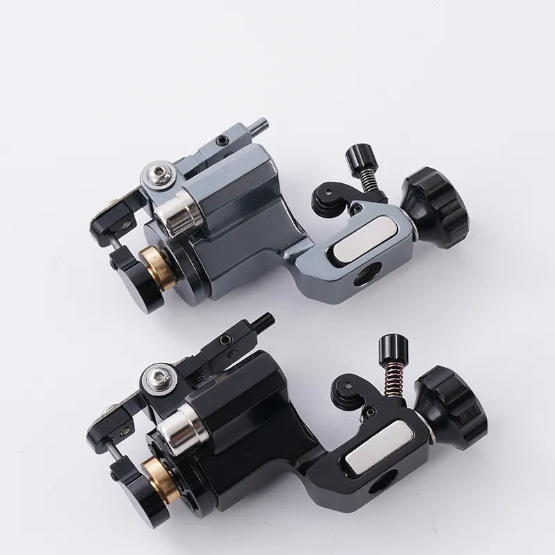 2023 mới nhất đột quỵ có thể điều chỉnh hợp kim nhôm đen ROTARY Tattoo Machine đối với hình xăm cung cấp