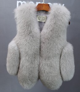 Neue <span class=keywords><strong>Faux</strong></span> Fox Pelz weste für Frauen Lässige kurze Pelzmantel Patchwork Winter Outer Wear für Damen - Product Image 6