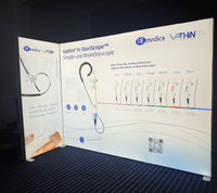 Expositor de Aluminio Personalizado de Alta Gama y Duradero con Conexión Multiángulo para Eventos de Marketing, Ferias Comerciales, Exposiciones y Promociones