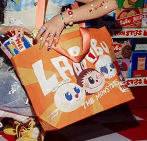 Tote Bag serie Labubu strano gusto minimarket per uomo e donna con lo stesso regalo a sorpresa - Product Image 4