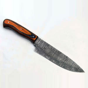 Juego de cuchillos de cocina de acero de Damasco personalizados, cuchillas hechas a mano de alto rendimiento con mango cómodo, cocina multiusos - Product Image 3