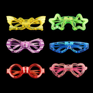 Gafas LED DAMAI que Brillan en la Oscuridad, Artículos de Fiesta para Niños y Adultos, con Forma de Corazón, Redondas, de Estrella y de Mariposa, Ideales para Cumpleaños - Product Image 3