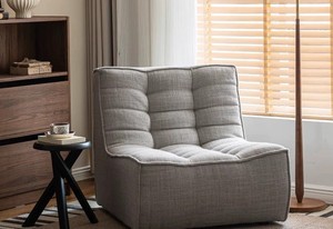 Ensemble de canapés modulaires sectionnels de style belge crème, design moderne et simple, pour petit appartement, villa, sous-sol, salon - Product Image 4