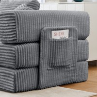 Modernes Minimalistisches Zeitgenössisches Umweltfreundliches Vakuumkomprimiertes Faltbares Futon-Sofabett mit Stoffbezug 3-Sitzer