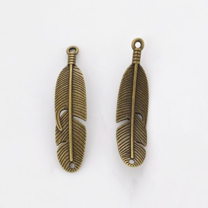 Connecteur en plumes de caille fendues en alliage de zinc, finition argent antique, style bohème, <span class=keywords><strong>pour</strong></span> la confection de <span class=keywords><strong>attrape</strong></span>-rêves - Product Image 4