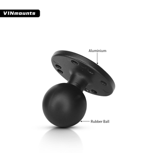 1.5 Inch Ball Head to Round Mounting Base Holder Aluminum Base Coated with Rubber Ball Head Compatible with Ram Mounts VIN-C-003 - Product Image 5
