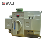 EWJ ATS 63 Amp 63A 2 P Commutateur de transfert automatique électrique à 2 pôles ATS Contrôleur de commutation manuelle à double alimentation