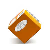 Cajas de embalaje de papel de cartón corrugado con impresión de diseño propio personalizado para caja de paquete de bombilla LED para envío