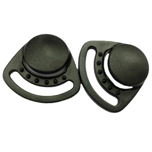 Generic Helmet Buckles Plastic Three Section Shell Clasp <b>Square</b> Clasp Wear Resistant Motorcycle Helmet Accessories - Product Image 5