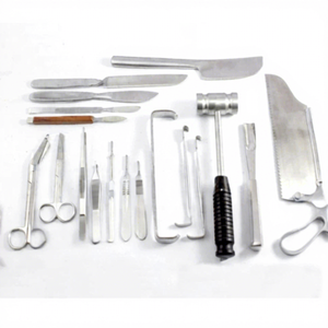 Instruments chirurgicaux orthopédiques post-mortem, ensemble complet de 17 pièces pour procédures d'autopsie, kit réutilisable en acier inoxydable - Product Image 3