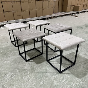 Silla Metálica Multifuncional Moderna, Desmontable, Inspirada en el <span class=keywords><strong>Cubo</strong></span> de <span class=keywords><strong>Rubik</strong></span>, con Asiento de Tela y Almacenamiento, para Hogar o Hotel - Product Image 4