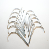 Clous en acier robustes Gouding pour ciment, pointe diamantée, électrogalvanisés, tige lisse - Fixations de construction multi-usages 1/4 po