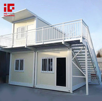 Maisonnette de luxe portable de haute qualité, appartement facile à assembler, hôtel préfabriqué modulaire, structure en acier, immeuble de bureaux