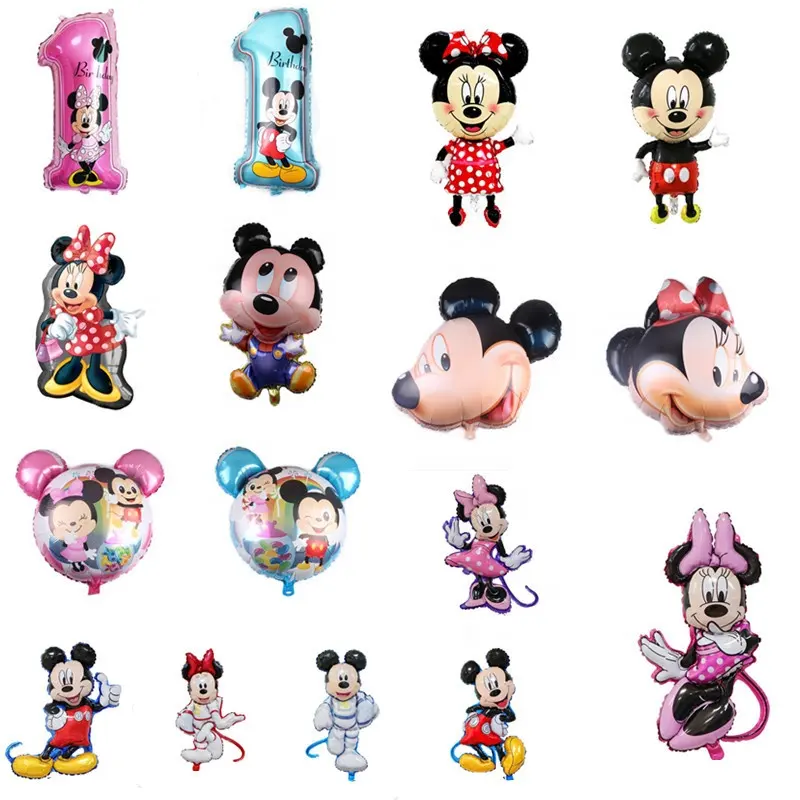 Tema personalizzato Mouse foglio di alluminio per bambini festa di compleanno decorazione cartone animato giocattolo all'ingrosso palloncino