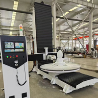 Machine de gravure CNC à portique 5 axes pour sculptures en mousse EPS, moules de planches de surf en plastique, moules de yachts et colonnes