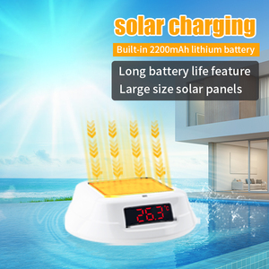 <strong>Digital</strong> Display Electronic Solar Wireless Pool <strong>Thermometer</strong> RGB Ambient Light Plastic <strong>Floating</strong> Bath <strong>Thermometer</strong> Wide Application - Product Image 4