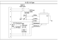 Moteur à vitesse variable de haute qualité 120W monophasé 220V, avec régulateur de vitesse et boîte de réduction