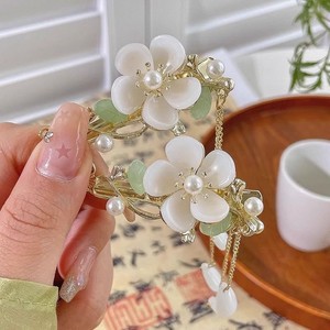 Pince à cheveux rétro en alliage style vintage pour femme, avec pompon haut de gamme, pour coiffure Hanfu ou jupe équestre - Product Image 1