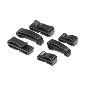 Factory Custom Non-Slip Plastic Buckle Webbing Ending Clips Adjusting Strap Buckle