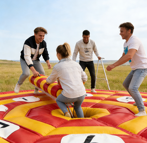 EASYFUN Pista de Obstáculos Inflable Personalizada de Fábrica para Juego Deportivo Toxic Meltdown Wipe Out Bike, para el Último que Quede - Product Image 6