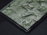 Carrelage mural moderne en verre de couleur lave cuivre 6 mm 75x300 mm Convient pour la salle de bain et la cuisine