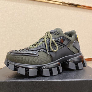 Zapatillas Casuales de Diseñador para Hombre, Parte Superior de Cuero Genuino, Zapatos de Plataforma Cómodos, Serie PRADS, Zapatos de Moda - Product Image 5