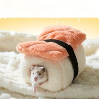 Lit d'hiver chaud pour hamster en gros, Niche en peluche épaisse et durable, Accessoire de cage doux pour hamster, cochon d'Inde, chinchilla