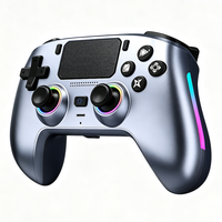 Manette de jeu sans fil pour PS5 avec éclairage RGB, gyroscope 6 axes, moteur de vibration, fonction Turbo, macro programmable et déclencheur Hall