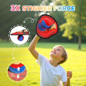 Kids Toss and Catch <strong>Ball</strong> Game Outdoor Yard Games Beach Toys Pool Toddler Baseball Glove &amp; Catch <strong>Ball</strong> Toys - Product Image 2
