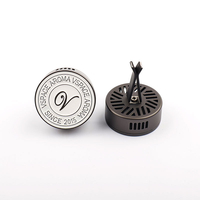 Diffuseur d'aromathérapie magnétique personnalisé en alliage de zinc pour grille d'aération de voiture, parfum longue durée pour la décoration automobile