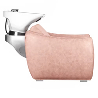 Chaise de shampoing rose Modern Luxe Wash Lounge pour salons de coiffure et meubles de salon de beauté