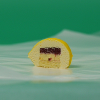 Nouveauté : Gâteau mousse au fromage à la crème chocolatée surgelée, faible en gras, certifié Halal, dessert en forme de citron 3D, boîte de collations